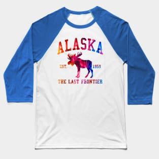 Alaska The Last Frontier Baseball T-Shirt